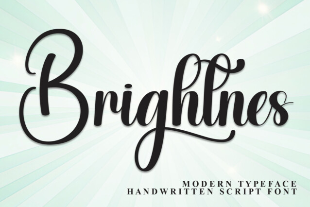 Brightnes Script Font - Befonts