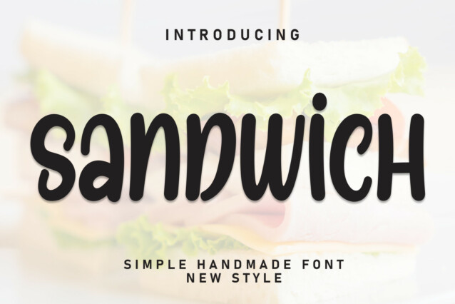 Sandwich Display Font