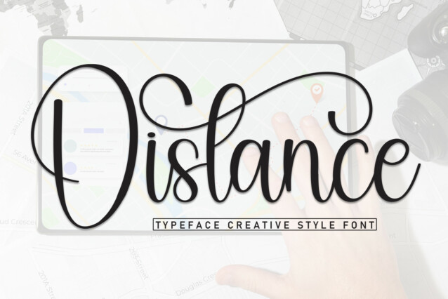 Distance Calligraphy Font - Befonts