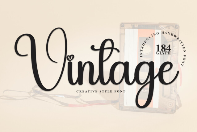 Vintage Script Font