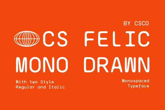 CS Felice Mono Drawn Font - Befonts