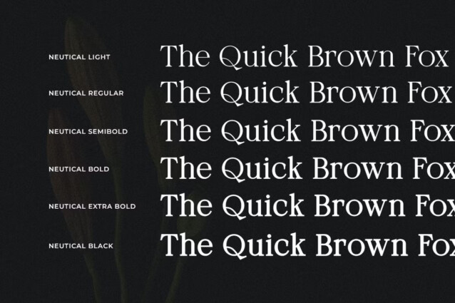 Neutical Font preview image 4