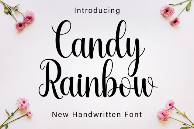 Candy Rainbow Script Font - Befonts