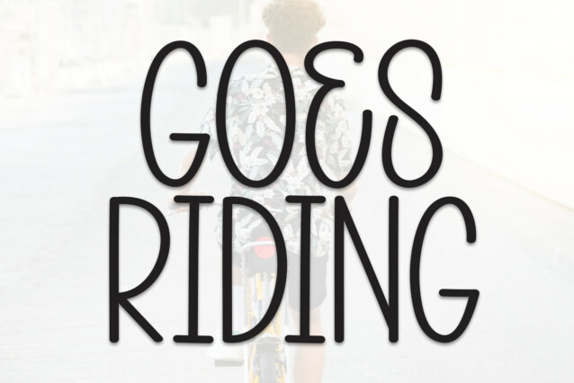 Goes Riding Display Font - Befonts