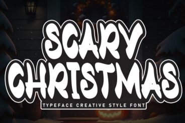 Scary Christmas Brush Font