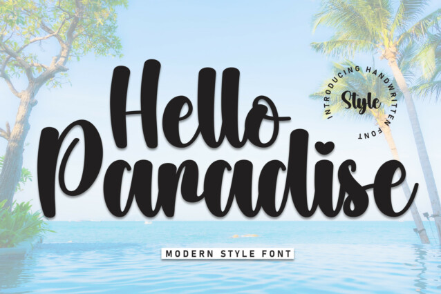 Hello Paradise Script Font - Befonts