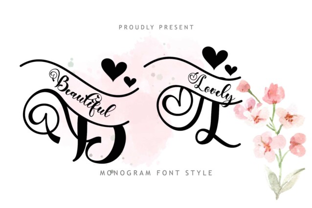 Beautiful Lovely Monogram Font - Befonts