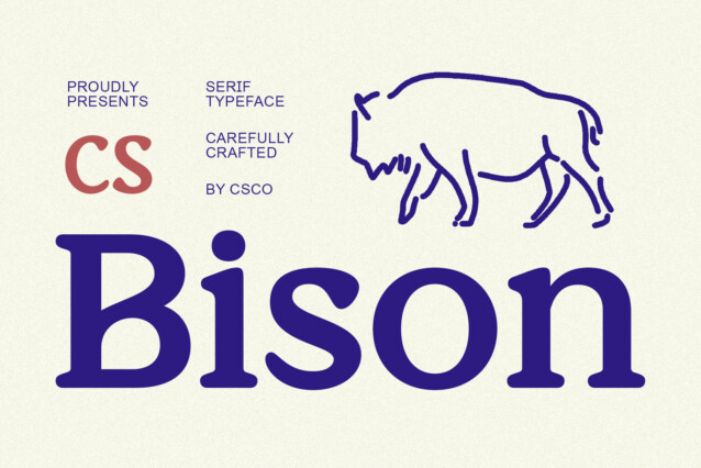 CS Bison Font - Befonts