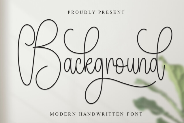 Background Script Typeface - Befonts