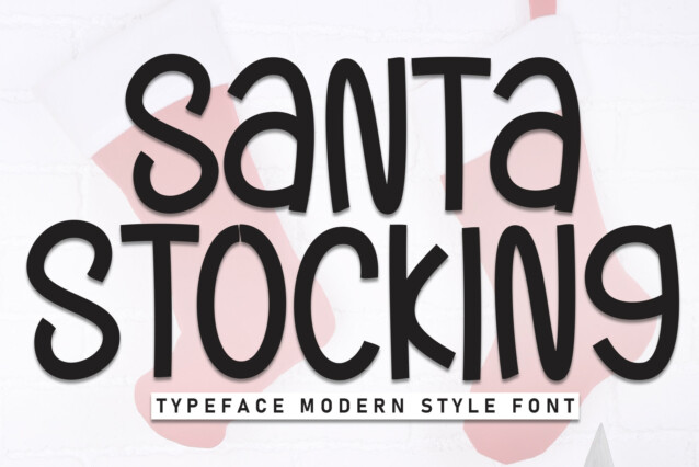 Stocking Font Santa Stocking Display Font - Befonts