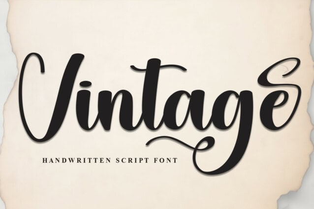 Vintage Script Font