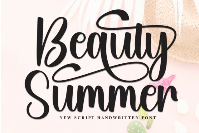 Beauty Summer Script Font - Befonts