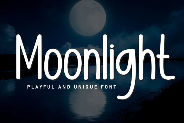 Moonlight Display Font - Befonts