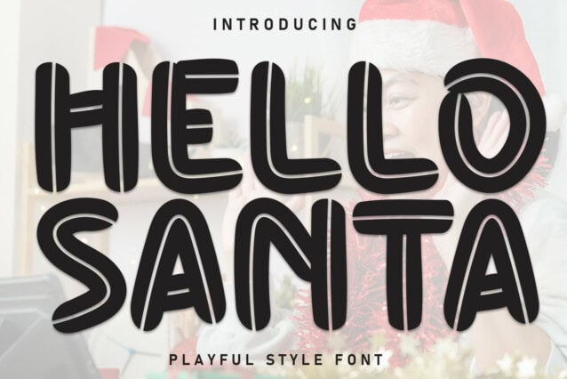 Hello Santa Font - Befonts