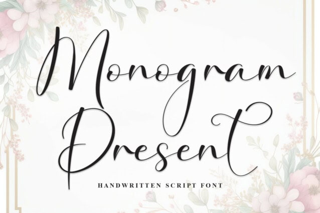Monogram Present Font - Befonts