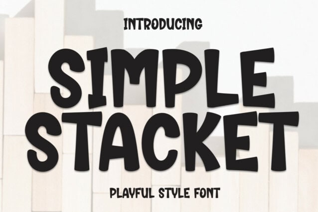 Simple Stack Regular Font Simple Stacket Font - Befonts