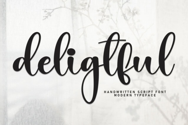 Delightful Script Typeface - Befonts
