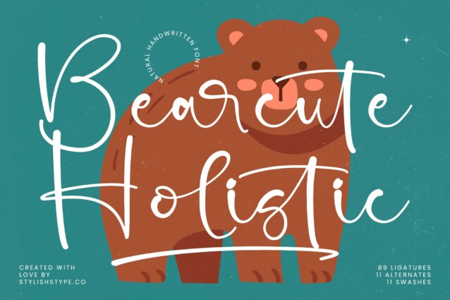 Bearcute Holistic Font