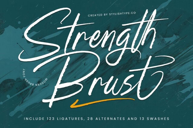 Strength Brust Font - Download Free Font