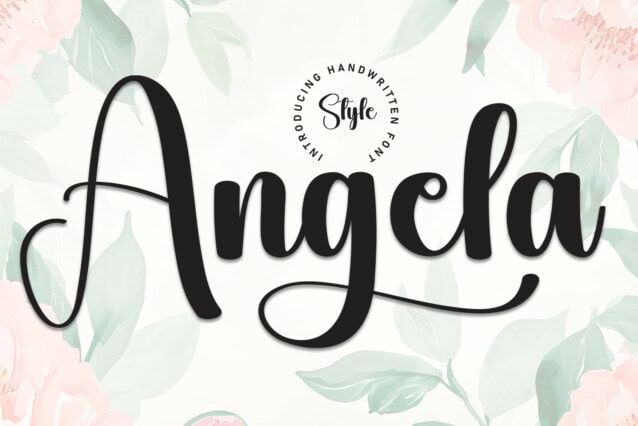 Angela Script Font - Befonts