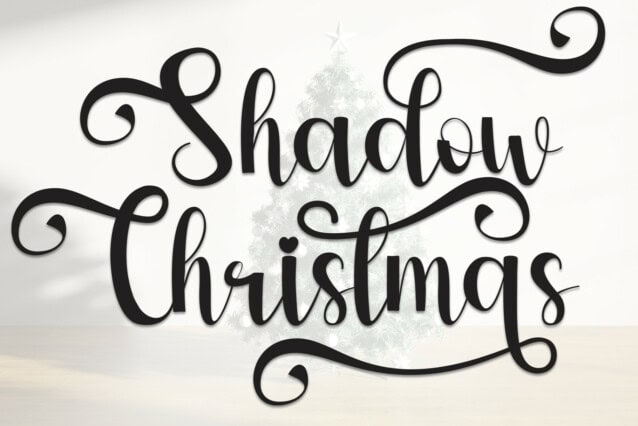 Christmas Shadow Script Font - Download Free Font