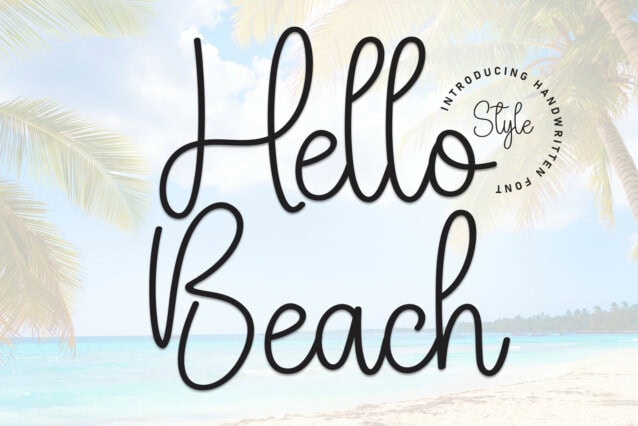 Hello Beach Script Font
