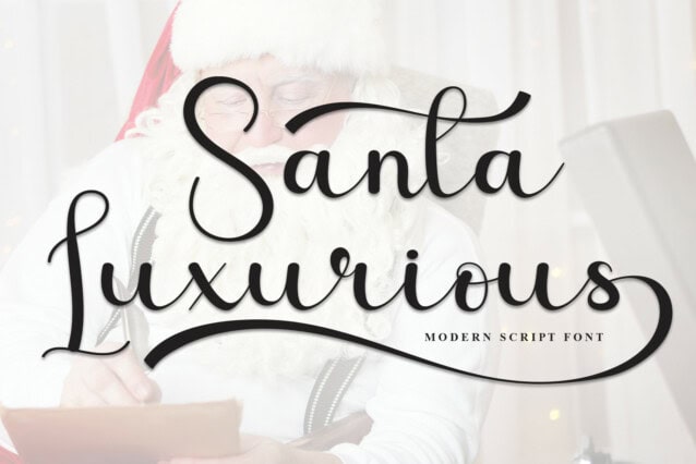 Santa Luxurious Script Font - Befonts