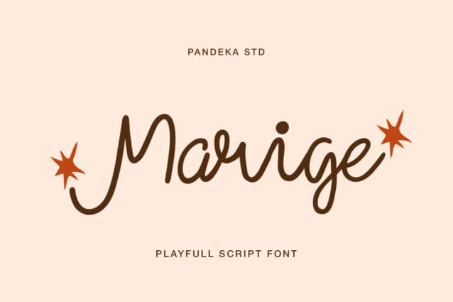 Marige Script Font