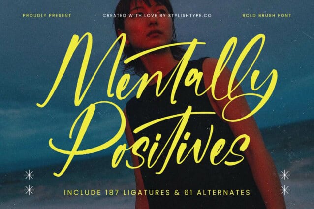 Mentally Positives Font