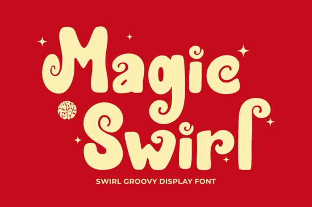 WR Magic Swirl Display Font - Befonts