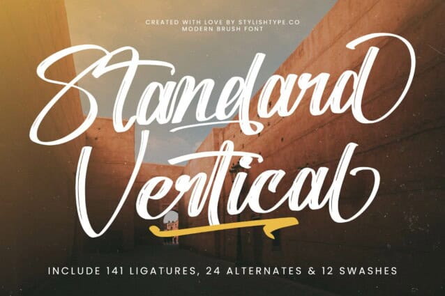 Standard Vertical Font