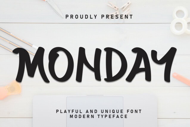 Monday Brush Font