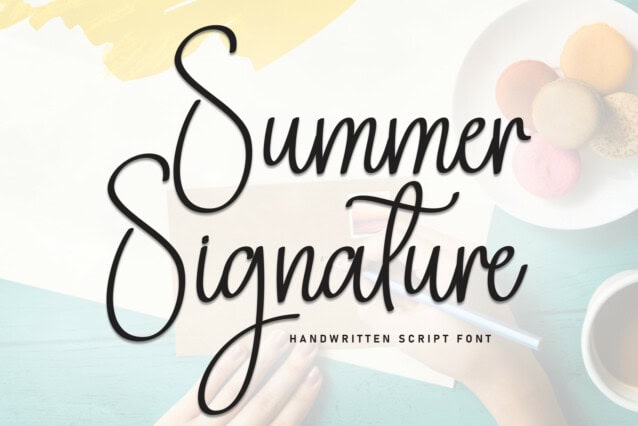 Summer Signature Script Font - Befonts