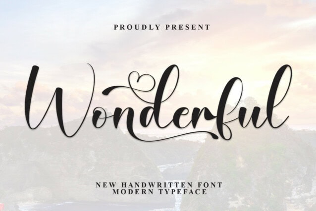 Wonderful Script Wonderful Script Font - Befonts