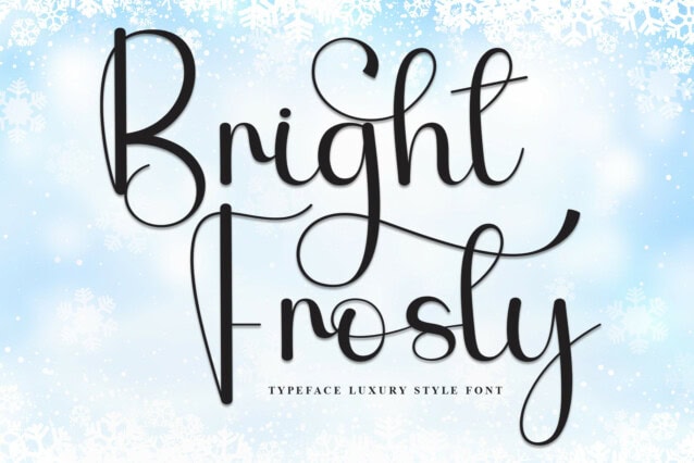 Bright Frosty Script Font - Befonts