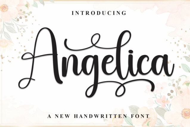 Angelica Script Font - Befonts