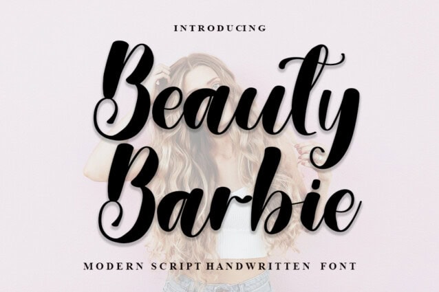 Barbie Script Black Beauty Barbie Script Font - Befonts