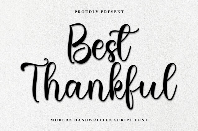 Best Thankful Script Font - Download Free Font