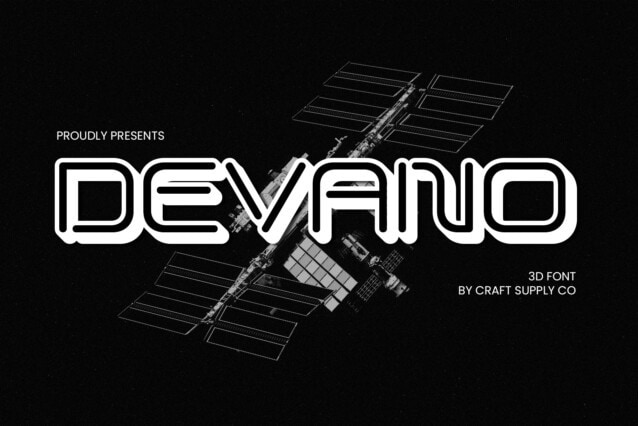 Devano 3D Font - Befonts