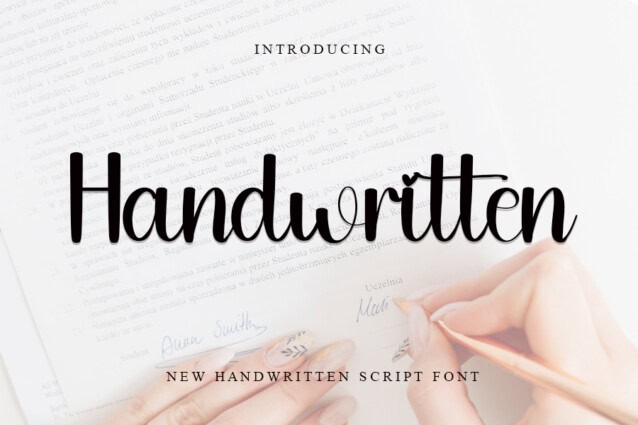 Handwritten Script Font - Download Free Font