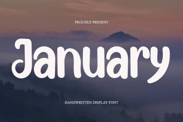 January Display Font - Befonts