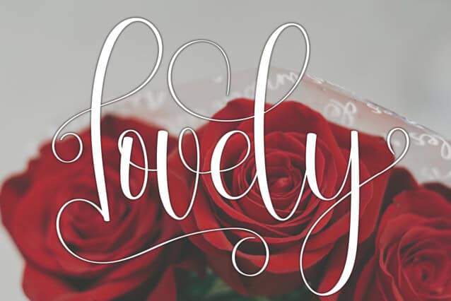 Lovely Script Font - Befonts