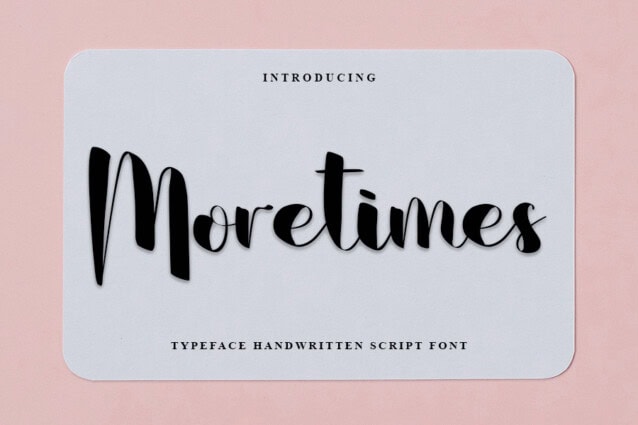Moretimes Script Font