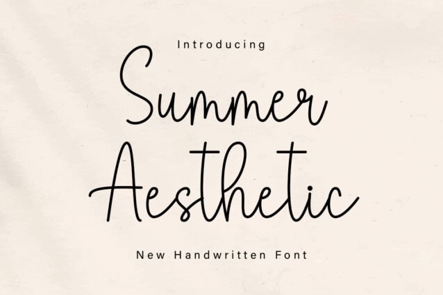 Summer Aesthetic Script Font - Befonts