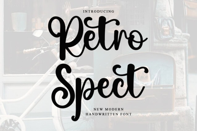 Retro Spect Script Font - Befonts
