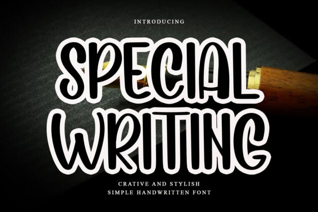 Special Writing Display Font