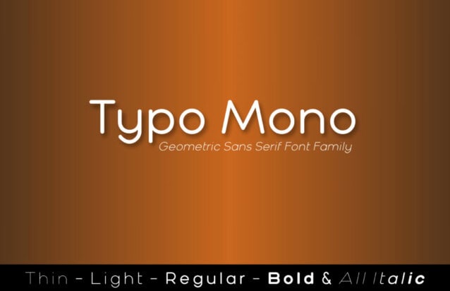 Typo Mono Font Family