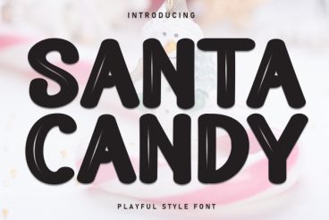 Santa Candy Display Font