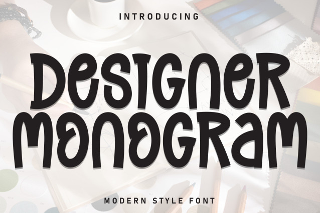 Designer Monogram Display Font - Befonts