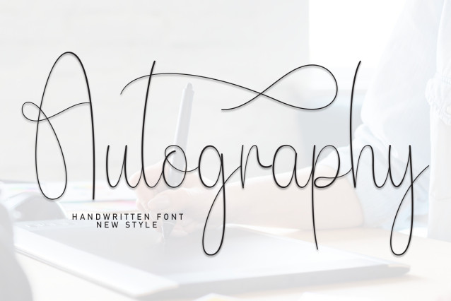 Autography Script Font - Befonts